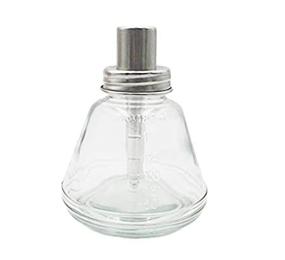 img 3 attached to 💅 Premium 6 Oz Clear Glass Dispenser Bottle with Stainless Steel Cap for Nail Polish Remover & Makeup Removal