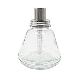 img 2 attached to 💅 Premium 6 Oz Clear Glass Dispenser Bottle with Stainless Steel Cap for Nail Polish Remover & Makeup Removal