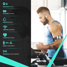img 3 attached to 💓 Vortec Bluetooth Heart Rate Monitor Armband: Track Heart Rate with 200+ App Compatibility