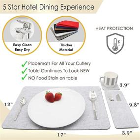 img 2 attached to 🍽️ Enhance your dining experience with Set of Protective Placemats for your Dining Table