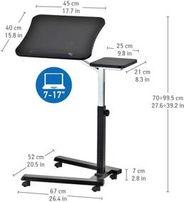 img 2 attached to 💻 Tatkraft Joy Portable Laptop Desk: Adjustable Height, Ergonomic & Sturdy - Black