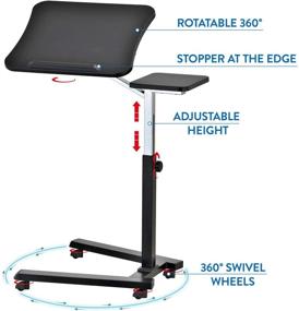 img 3 attached to 💻 Tatkraft Joy Portable Laptop Desk: Adjustable Height, Ergonomic & Sturdy - Black