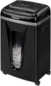 img 4 attached to 🔪 Fellowes 450M: SilentShred 9-Sheet Micro-Cut Paper and Credit Card Shredder - Black (4074001)