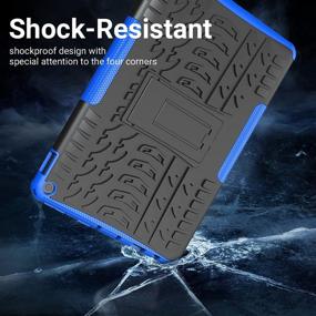 img 2 attached to 📱 ROISKIN Adjustable Kickstand Heavy Duty Dual Layer Shockproof Impact Resistance Amor Protective Case for F i r e 10 Case 2021 Release & 10 Plus 11th Gen (Not for iPad 10.1 inch)