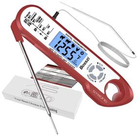 img 3 attached to 🌡️ Bosszi Meat Thermometer: Upgraded 2 in 1 Digital Food Thermometer with Alarm, Display, Corkscrew & Waterproof Function - Perfect for Grilling, Turkey, BBQ, Baking, Liquids, and Candy