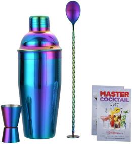 img 3 attached to 🍸 Professional 24 Ounce Cocktail Shaker Bar Set: Martini Kit with Accessories, Recipes Booklet, and Stainless Steel Bar Tools