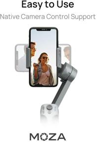 img 2 attached to 📽️ MOZA Mini MX Smartphone Gimbal: Handheld Stabilizer with Small Palm Size, iOS & Android Support. Perfect for Easy Start Filming; Max Payload: 9.9OZ. Ideal for Vloggers, YouTube, Street Snapshot.