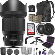 sigma 85mm f/1.4 dg hsm art lens for canon ef cameras + sigma usb dock bundle with altura photo advanced accessories and travel kit logo