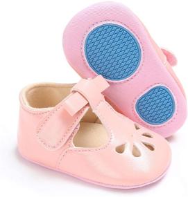 img 2 attached to 👶 RVROVIC Baby Girls Mary Jane Flats Princess Christening Baptism Infant Crib Shoes Toddler Prewalkers" - optimized title: "RVROVIC Baby Girls Mary Jane Flats | Princess Christening Baptism Crib Shoes | Infant Toddler Prewalkers