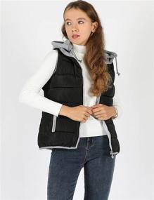 img 2 attached to Qiaomai Womens Sleeveless Quilted White XS Women's Clothing for Coats, Jackets & Vests