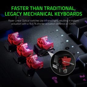 img 2 attached to 🎮 Razer Huntsman Elite Gaming Keyboard: Ultra-Fast Linear Optical Switches - Chroma RGB Lighting - Magnetic Plush Wrist Rest - Dedicated Media Keys & Dial - Classic Black