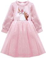 🌈 vikita rainbow princess toddler dresses for girls' clothing logo