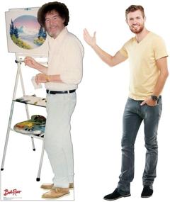 img 2 attached to 🎨 Immerse Yourself in Bob Ross' World with Advanced Graphics Life Size Cardboard Cutout Standup - PBS The Joy of Painting