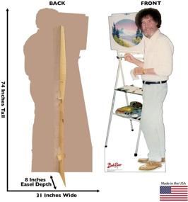 img 3 attached to Окунитесь в мир Боба Росса с помощью высококачественной графики Life Size Cardboard Cutout Standup - PBS The Joy of Painting