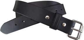 img 1 attached to Heavy Duty Full Grain Leather Men's Accessories in Belts