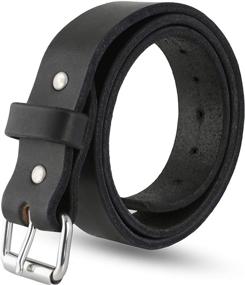 img 3 attached to Heavy Duty Full Grain Leather Men's Accessories in Belts