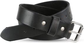 img 4 attached to Heavy Duty Full Grain Leather Men's Accessories in Belts