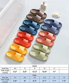 img 2 attached to 👟 Stylish Lelayoon Slides Sandals Slippers for Boys' Sizes 12.5-13