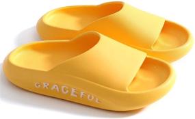 img 4 attached to 👟 Stylish Lelayoon Slides Sandals Slippers for Boys' Sizes 12.5-13