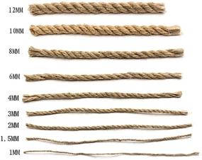 img 1 attached to 🧵 Durable Natural Jute Twine: Heavy Duty Brown String for Arts, Crafts, Gardening – 328ft/100m Industrial Packing Materials