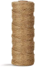 img 2 attached to 🧵 Durable Natural Jute Twine: Heavy Duty Brown String for Arts, Crafts, Gardening – 328ft/100m Industrial Packing Materials