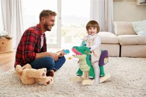 img 2 attached to 🐊 Labebe Child Rocking Horse Toy - Green Crocodile Plush Rocker for Kids 6 Months to 3 Years - Wooden Rocking Horse Chair for Toddlers - Animal Ride On Toy for Better SEO