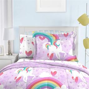 img 2 attached to Dream FACTORY Unicorn Microfiber Comforter