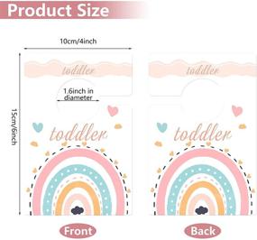 img 3 attached to 🌈 Watercolor Rainbow Baby Closet Dividers – 7 Pieces, Nursery Wardrobe, Clothes Hangers for Newborn to Toddler, Boy Girl, Baby Shower