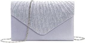 img 4 attached to 👛 Stylish BAGLAMOR Evening Handbags: Enveloping Elegance for Women's Fashion