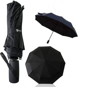 img 4 attached to Premium Umbrella Windproof Compact Portable