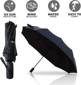 img 1 attached to Premium Umbrella Windproof Compact Portable