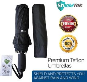 img 3 attached to Premium Umbrella Windproof Compact Portable