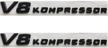 miling letters kompressor emblem emblems exterior accessories logo