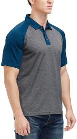 img 3 attached to 👕 Футболка Sweat Wicking Sleeve Casual Performance для мужчин: черная королевская рубашка от бренда XYZ.