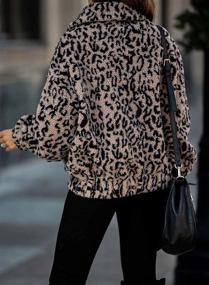 img 1 attached to Dokotoo Fashion Leopard Pocketed Outerwear Women's Clothing