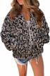 dokotoo fashion leopard pocketed outerwear women's clothing logo