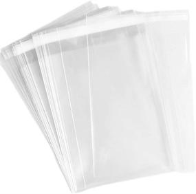 img 2 attached to 🛍️ Clear Cellophane Bags, 5-1/2 x 7-1/2 Inch Thicker Size, 1.58-Mil Poly Bag - Ideal for 5X7 Cards, Photos, Envelopes, Candy Treats - Pack of 150 Count