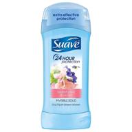 🌸 suave deodorant 2.6oz 24hr sweet pea & violet invis. solid - 3 pack (76ml) logo