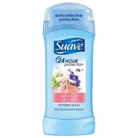 img 1 attached to 🌸 Suave Deodorant 2.6oz 24Hr Sweet Pea & Violet Invis. Solid - 3 Pack (76ml)