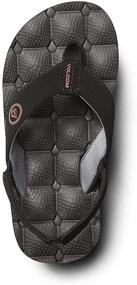 img 4 attached to Volcom Kids' Recliner Youth Flip Flop Sandal - Big Size