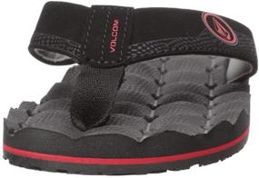 img 3 attached to Volcom Kids' Recliner Youth Flip Flop Sandal - Big Size