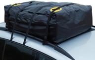 🚗 alfa gear waterproof car roof bag – secure 15 cu.ft cargo carrier with extra straps, lock & cargo net logo