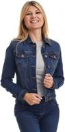 👚 suko women's trucker jacket with stretch denim - enhanced seo logo