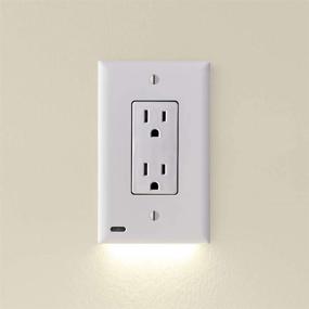 img 4 attached to 🔌 SnapPower GuideLight 2-Pack: LED Night Light for Standard Décor Outlets – Automatic On/Off Sensor – Electrical Wall Plate with Integrated Night Lights