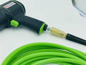 img 2 attached to 🔧 DP Dynamic Power Polyurethane Braided Air Hose 1/4-Inch X 25 Feet with 9-Piece Air Compressor Accessories Kit, 200 PSI