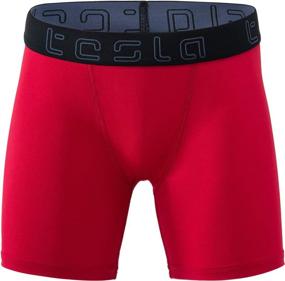 img 4 attached to TSLA Compression Shorts Baselayer Sports Sports & Fitness in Other Sports