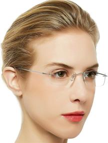 img 4 attached to 👓 Stylish OCCI CHIARI Reading Glasses with Durable Titanium Rim Frame - Lightweight and Trendy Readers for Men and Women (1.0-3.5 Strengths)