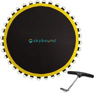 🌈 skybound premium trampoline replacement mat for 14 foot frames | includes spring tool | uv sunguard for extended stitching lifespan | strong v-rings | enhanced stitching rows for safe bouncing логотип