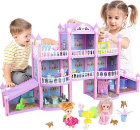 img 4 attached to Dream House Doll Pink Dollhouse: A Perfect Fantasy Haven for Little Imaginations!