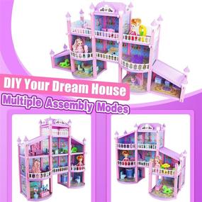 img 2 attached to Dream House Doll Pink Dollhouse: A Perfect Fantasy Haven for Little Imaginations!